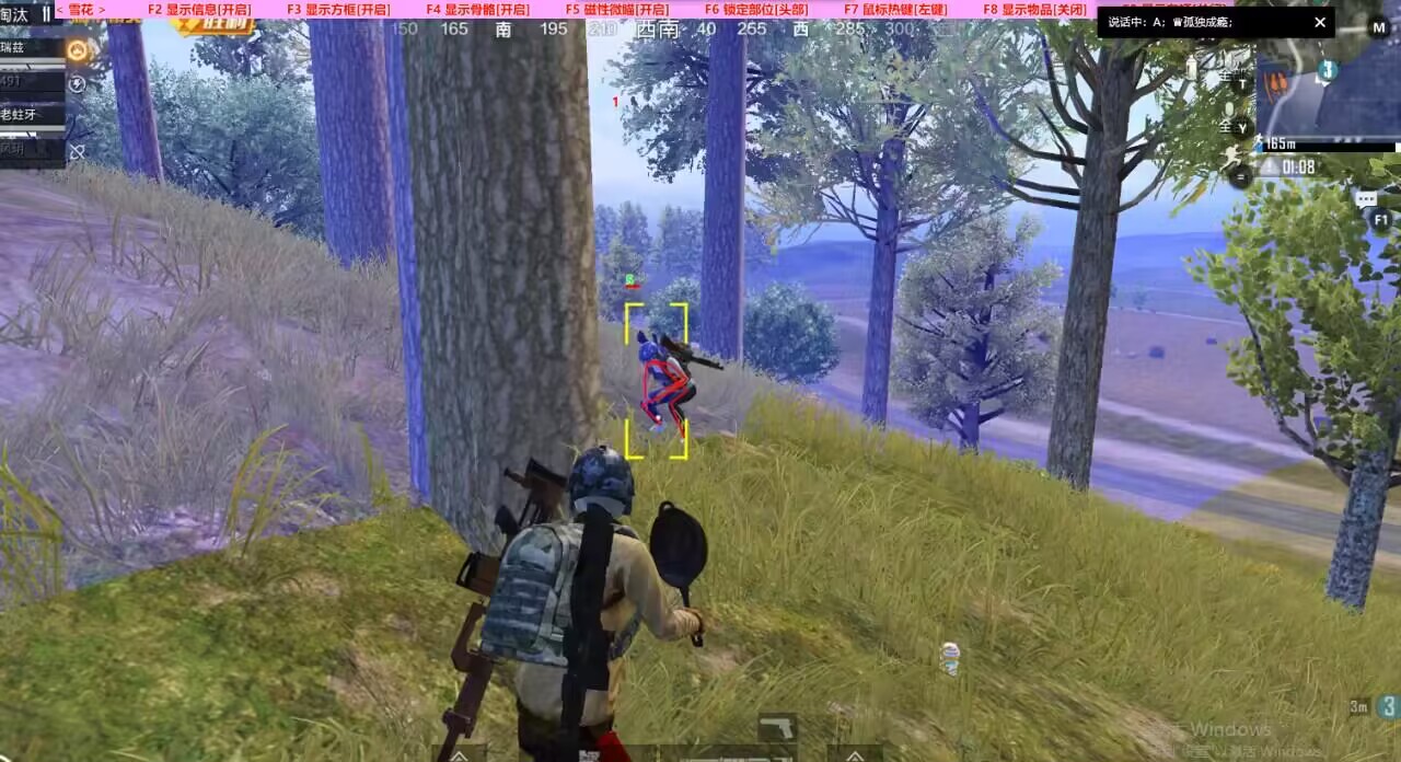 【神罚特别版】✅支持所有电脑系统，支持模拟器高清版。人物透视 锁死自瞄 射线方框 物资显示